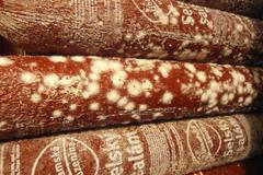 Plesnivé salámy v litvínovské prodejně Zava