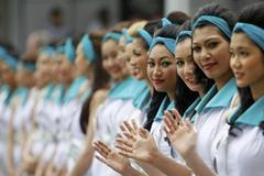 VC Malajsie: grid girls