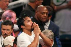 Manny Pacquiao v souboji welterova váhy o titul mistra světa WBO