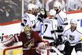 Radost hráčů Kings v zápase Phoenix Coyotes - Los Angeles Kings