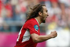 Čech Petr Jiráček se raduje z branky do sítě Řecka na Euru 2012