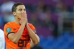 Ibrahim Afellay v utkání Nizozemska s Dánskem na Euru 2012