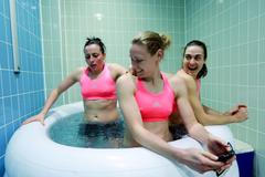 Britské basketbalistky ve vířivce