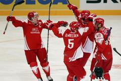 MS v hokeji 2012: Itálie - Dánsko (radost Dánska)