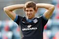 Steven Gerrard na tréninku anglické reprezenace