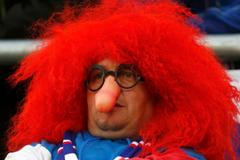 Fanoušek Ruska před utkáním s Českou republikou během Eura 2012