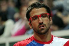 Davis Cup: Česko - Srbsko (Tipsarevič, smutek)