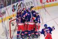 Hokejisté New Yorku Rangers se radují z postupu