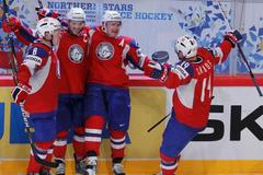 Norové se radují v utkání proti Lotyšsku