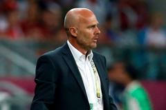 Trenér Michal Bílek v zápase Rusko - Česko na Euru