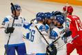 Radost italských hokejistů proti Dánsku