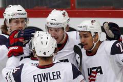 Radost Američanů v utkání USA - Bělorusko