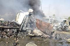 Obrazem: Exploze bomby v Damašku