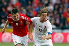 Adam Pinter a Jaroslav Plašil v přípravě před Eurem 2012, Česko - Maďarsko