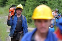 Blokáda dřevorubců na Šumavě