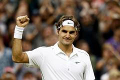 Roger Federer v travnatém Wimbledonu