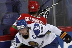 MS v hokeji 2012: Kazachstán - Bělorusko (Graborenko, Upper)