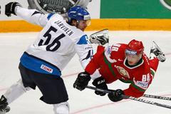MS v hokeji 2012: Finsko - Bělorusko (Jarvinen, Kovyršin)