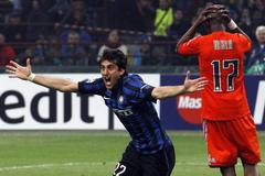 Inter Milán - Olympique Marseille (Diego Milito, radost)