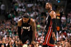 Čtvrtý zápas Bostonu Celtics a Miami Heat