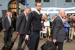 Odjezd českých reprezentantů na Euro 2012