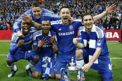 Chelsea s FA Cupem - oslava