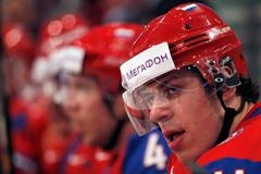 Jevgenij Malkin v utkání MS v hokeji 2012 Rusko - Lotyšsko