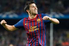 FC Barcelona - Viktoria Plzeň (David Villa, gól)