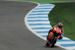Casey Stoner v tréninku na VC Portugalska
