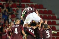 FOTO Letná proti Feyenoordu: radost, nervy i oheň