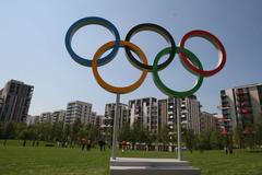 Olympijská vesnice den před začátkem Olympijských her 2012.