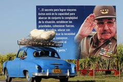 Raúl Castro na plakátě