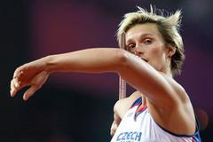 Barbora Špotáková ve finále oštěpu na OH 2012