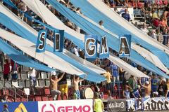 Fanoušci v utkání 2. kola Gambrinus ligy mezi Sigmou Olomouc a Slováckem.