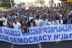 Gruzie demonstrace