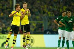První zápas nového ročníku německé Bundesligy Borussie Dortmund - Werder Brémy