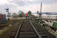 Nehoda vlaku a kamionu Kojetice na Moravě