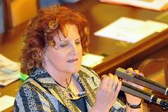 Vlasta Parkanová v parlamentu - 2012