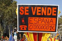 Demonstrace za nezávislost Katalánska 2