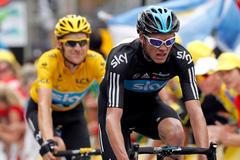 Bradley Wiggins a Christopher Froome, 17. etapa Tour de France 2012