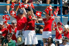 Fanynky Rogera Federera na tenisovém turnaji v Cincinnati