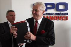 Petice za kandidaturu Miloše Zemana