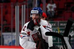 Jiří Novotný při zápase Česko - Rusko