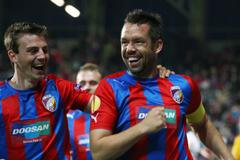 Viktoria Plzeň vs. Academica Coimbra, utkání Evropské ligy 2012 - Darida, Horváth