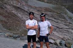 Dominik Hašek a kondiční trenér Aleš Hlavička