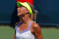 Andrea Hlaváčková na turnaji v Cincinnati