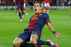 Parádní trefa barcelonského Tella do sítě Spartaku Moskva