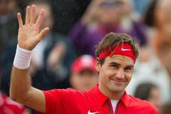 Švýcarský tenista Roger Federer během utkání s Holanďanem Thiagem de Bakkerem v Davis Cupu.