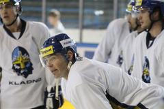 Jaromír Jágr na tréninku Kladna