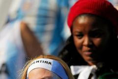 Argentinská fanynka na MS 2010